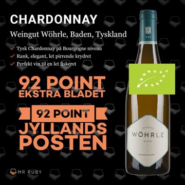 2018 Chardonnay, Lahrer Kronenbühl, Weingut Wöhrle, Baden, Tyskland